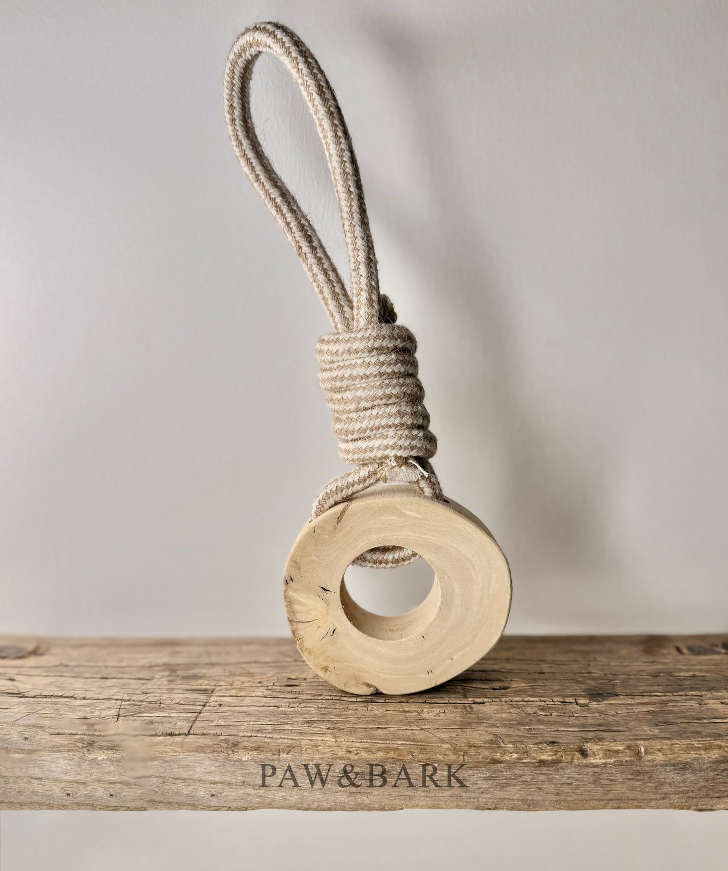 Natural Coffee Wood Chew 'N' Tug Eco Dog Toy